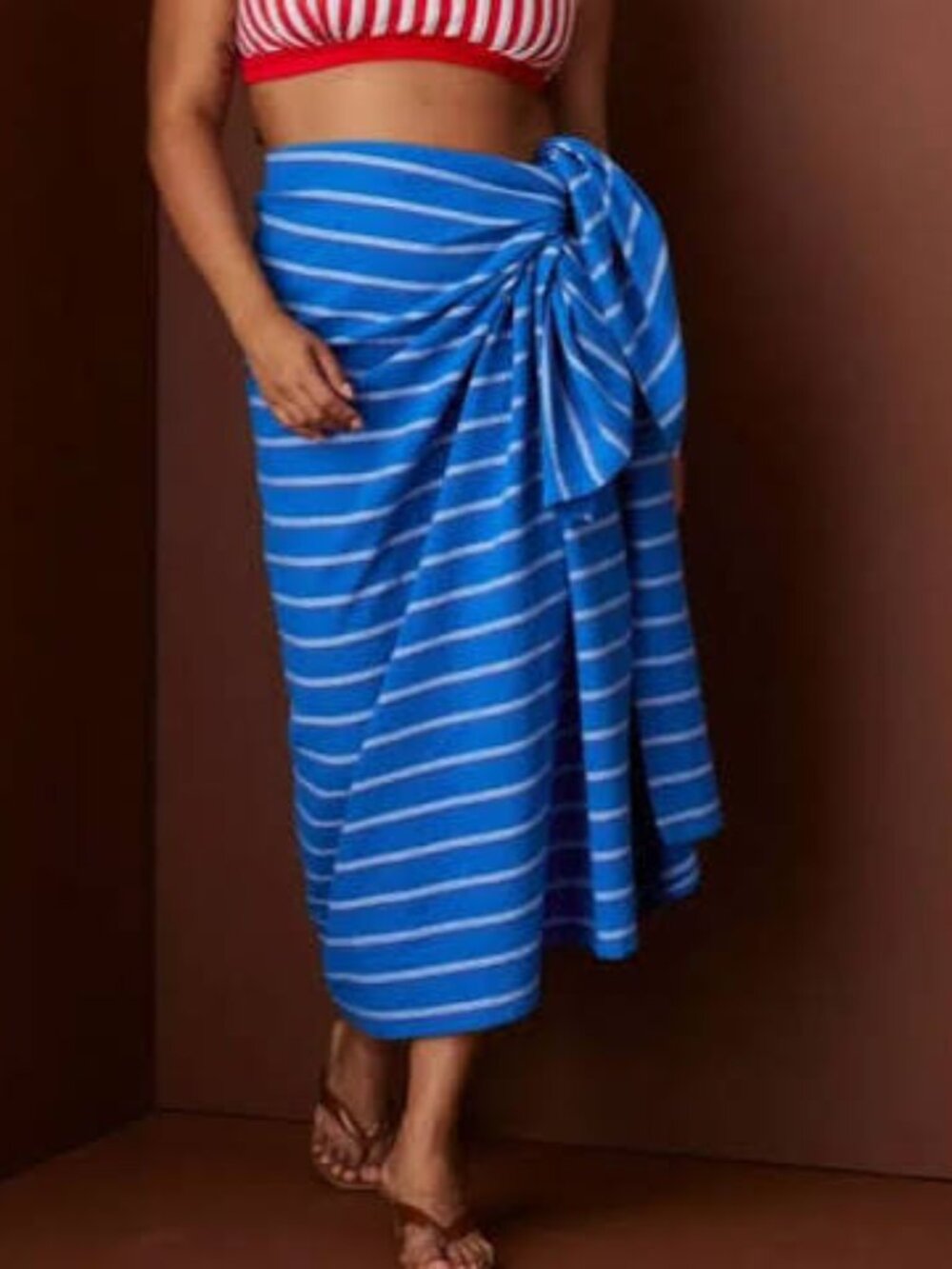 ~Striped Sarong - Rosie Assoulin Blue~NWT's~SOLD OUT!